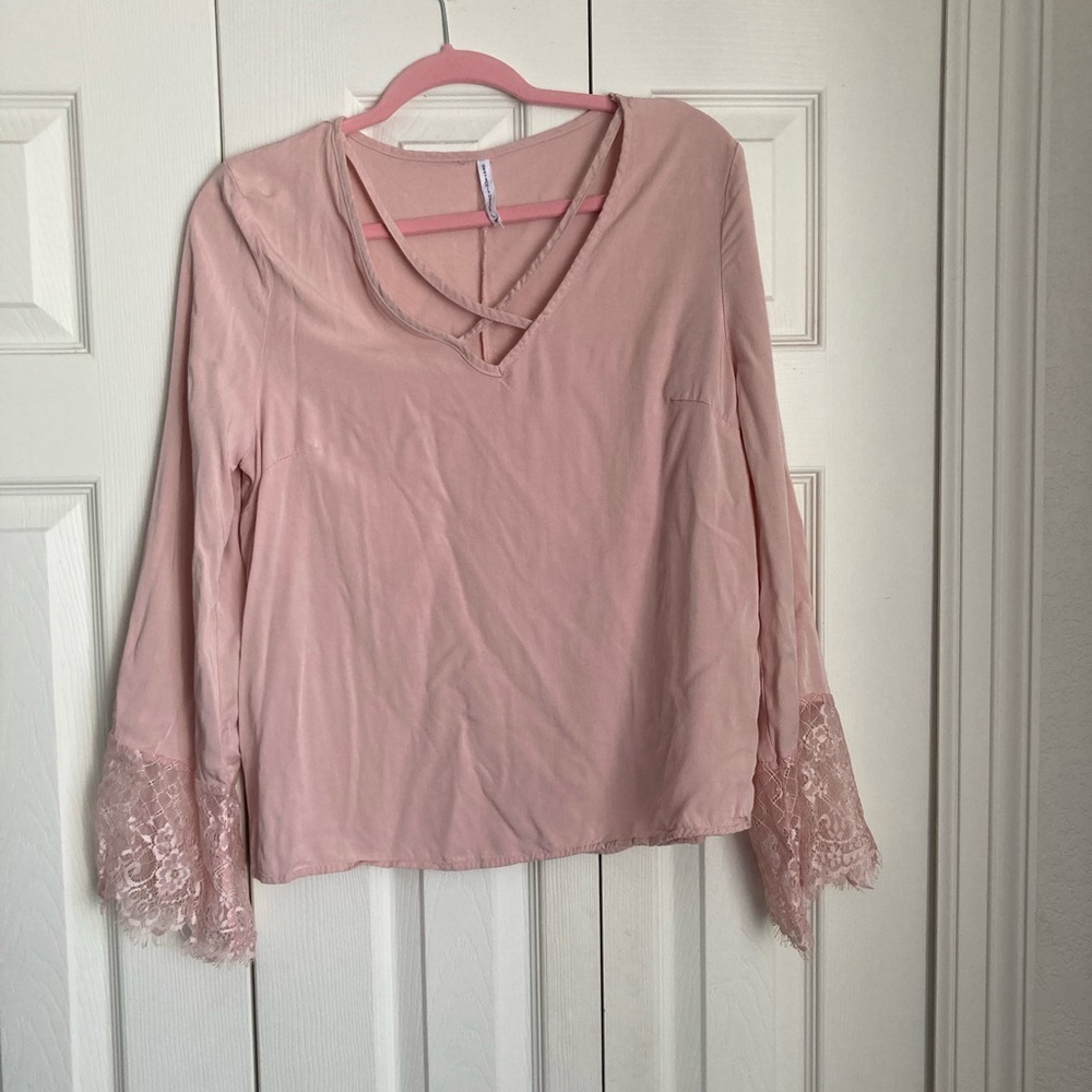 Pink and lace shirt